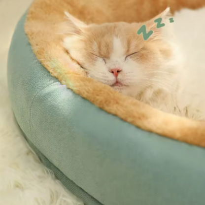 Lit  Confortable en Peluche Carré – Niche pour Chiot et Chat pratique pour Petits et Moyens Animaux