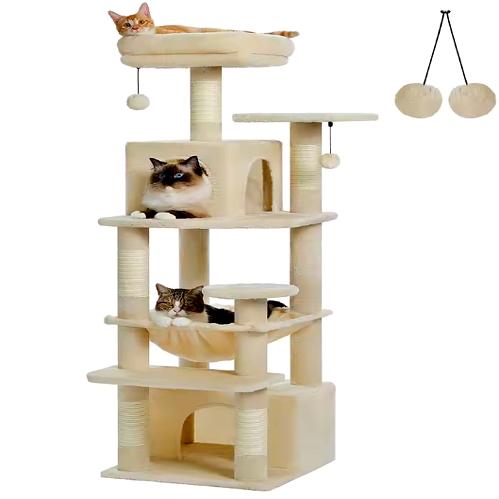 Arbre à Chat XXL – Stabilité, Confort et Design pour Grands Chats