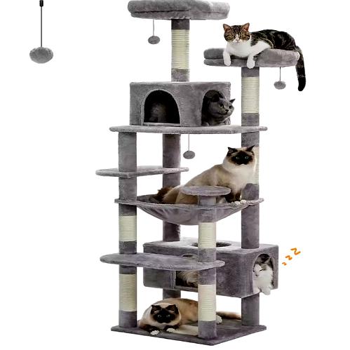 Arbre à Chat XXL – Stabilité, Confort et Design pour Grands Chats